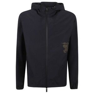 Burberry Black Coat With Zip-Up Front - NWT